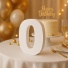 Numero 0 in Polistirolo Personalizzabile per Eventi e Decorazioni