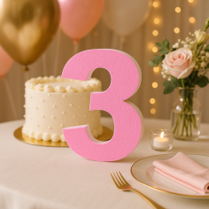Numero 3 in Polistirolo Personalizzabile per Eventi e Decorazioni