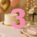 Numero 3 in Polistirolo Personalizzabile per Eventi e Decorazioni