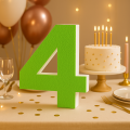 Numero 4 in Polistirolo Personalizzabile per Eventi e Decorazioni