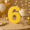 Numero 6 in Polistirolo Personalizzabile per Eventi e Decorazioni