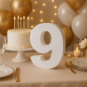 Numero 9 in Polistirolo Personalizzabile per Eventi e Decorazioni