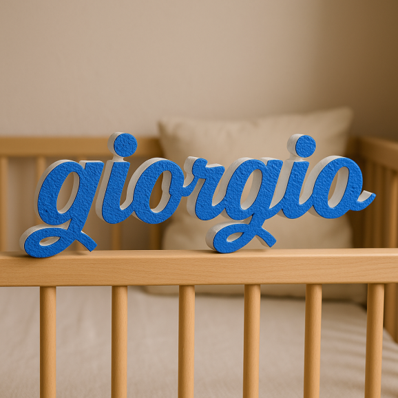 GIORGIO nome in polistirolo - Ristella - Blu -...
