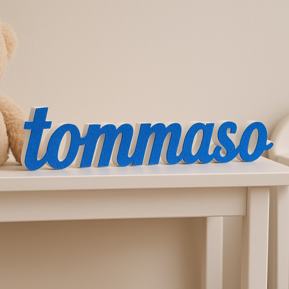TOMMASO nome in polistirolo - Ristella - Blu -...