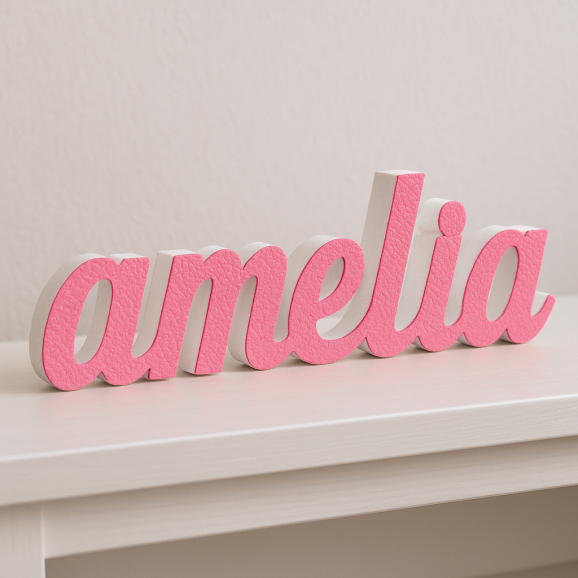 AMELIA nome in polistirolo - Ristella - Rosa -...
