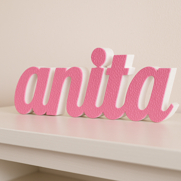 ANITA nome in polistirolo - Ristella - Rosa -...