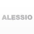 ALESSIO nome in polistirolo - Arial - Argento - Senza base