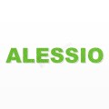ALESSIO nome in polistirolo - Arial - Verde - Senza base