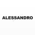 ALESSANDRO nome in polistirolo - Arial - Nero - Senza base
