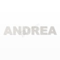 ANDREA nome in polistirolo - Arial - Bianco - Senza base