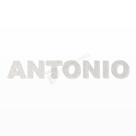 ANTONIO nome in polistirolo - Arial - Bianco - Senza base