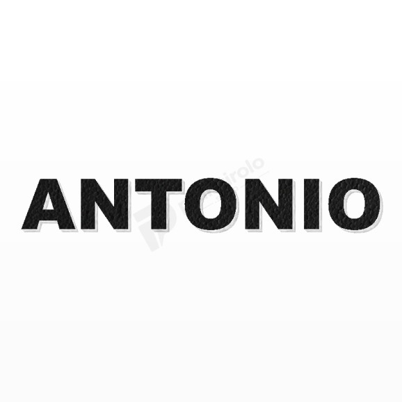 ANTONIO nome in polistirolo - Arial - Nero - Senza base