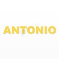 ANTONIO nome in polistirolo - Arial - Giallo - Senza base