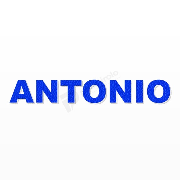 ANTONIO nome in polistirolo - Arial - Blu - Senza base