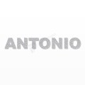 ANTONIO nome in polistirolo - Arial - Argento - Senza base