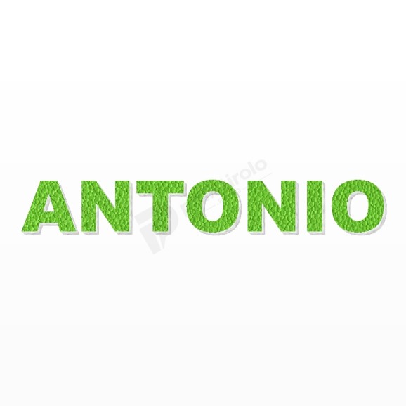 ANTONIO nome in polistirolo - Arial - Verde - Senza base