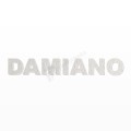 DAMIANO nome in polistirolo - Arial - Bianco - Senza base