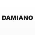DAMIANO nome in polistirolo - Arial - Nero - Senza base