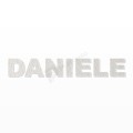 DANIELE nome in polistirolo - Arial - Bianco - Senza base