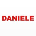 DANIELE nome in polistirolo - Arial - Rosso - Senza base