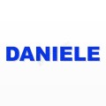 DANIELE nome in polistirolo - Arial - Blu - Senza base