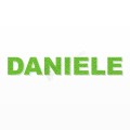 DANIELE nome in polistirolo - Arial - Verde - Senza base