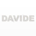DAVIDE nome in polistirolo - Arial - Bianco - Senza base