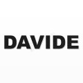 DAVIDE nome in polistirolo - Arial - Nero - Senza base