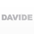 DAVIDE nome in polistirolo - Arial - Argento - Senza base