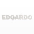 EDOARDO nome in polistirolo - Arial - Bianco - Senza base