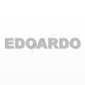 EDOARDO nome in polistirolo - Arial - Argento - Senza base