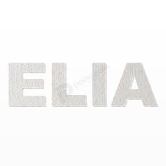 Nome Elia in Polistirolo per Decorazioni Personalizzate 2