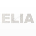 ELIA nome in polistirolo - Arial - Bianco - Senza base