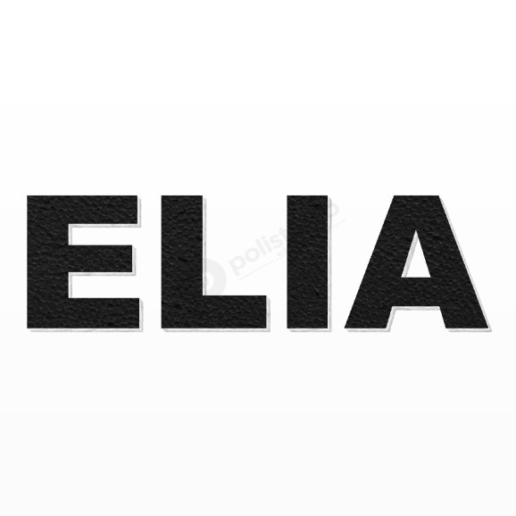 ELIA nome in polistirolo - Arial - Nero - Senza base