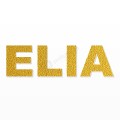 ELIA nome in polistirolo - Arial - Oro - Senza base