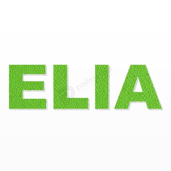 ELIA nome in polistirolo - Arial - Verde - Senza base
