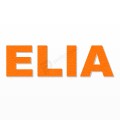 ELIA nome in polistirolo - Arial - Arancione - Senza base