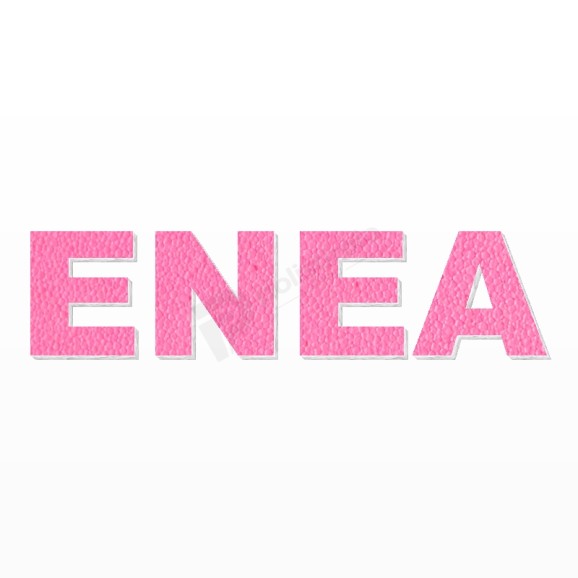 ENEA nome in polistirolo - Arial - Rosa - Senza base