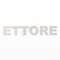 ETTORE nome in polistirolo - Arial - Bianco - Senza base