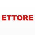ETTORE nome in polistirolo - Arial - Rosso - Senza base