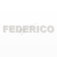 Nome Federico in Polistirolo per Decorazioni Uniche 2