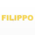 FILIPPO nome in polistirolo - Arial - Giallo - Senza base