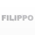 FILIPPO nome in polistirolo - Arial - Argento - Senza base