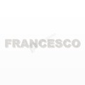 FRANCESCO nome in polistirolo - Arial - Bianco - Senza base