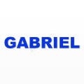 GABRIEL nome in polistirolo - Arial - Blu - Senza base