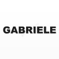 GABRIELE nome in polistirolo - Arial - Nero - Senza base