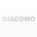 GIACOMO nome in polistirolo - Arial - Bianco - Senza base