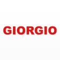 GIORGIO nome in polistirolo - Arial - Rosso - Senza base