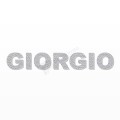GIORGIO nome in polistirolo - Arial - Argento - Senza base