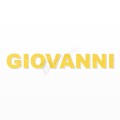 GIOVANNI nome in polistirolo - Arial - Giallo - Senza base